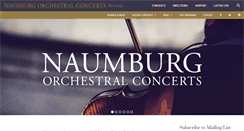 Desktop Screenshot of naumburgconcerts.org