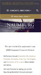 Mobile Screenshot of naumburgconcerts.org