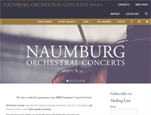 Tablet Screenshot of naumburgconcerts.org